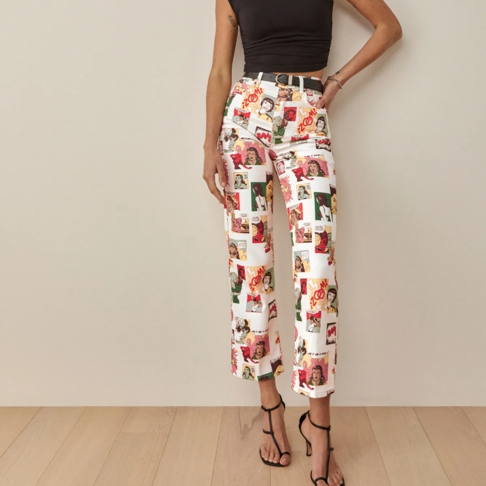 Reformation Comic High Rise Straight Jeans